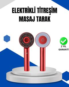 Mikro Akım Teknolojili Elektrikli Saç Masaj Fırçası Yağ Uygulamalı