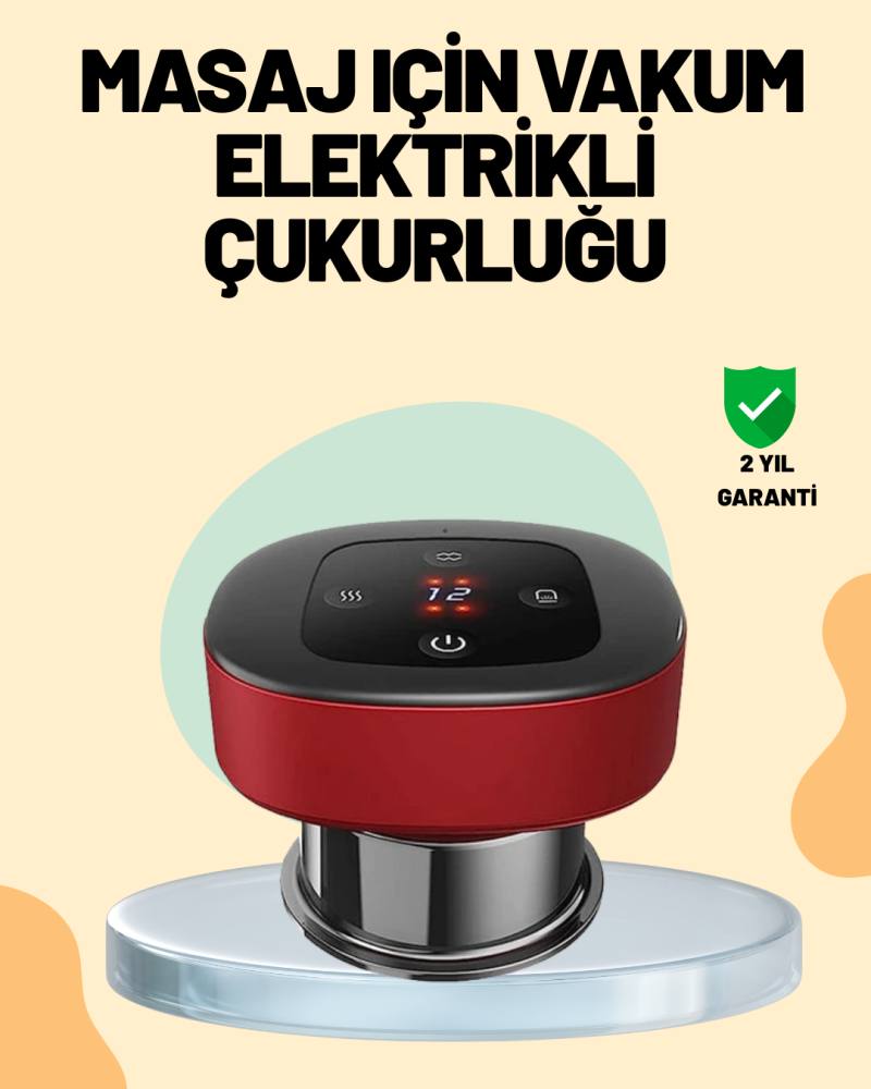 4’ü 1 Arada Elektrikli Çukurluk Masaj Seti Isı Masaj ve Kırmızı Işık