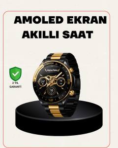 Amoled Akıllı Saat Manyetik Şarj GPS Destekli Spor ve Günlük Kullanım