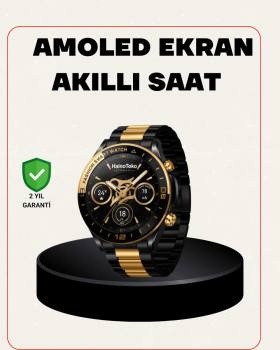 Amoled Akıllı Saat Manyetik Şarj GPS Destekli Spor ve Günlük Kullanım