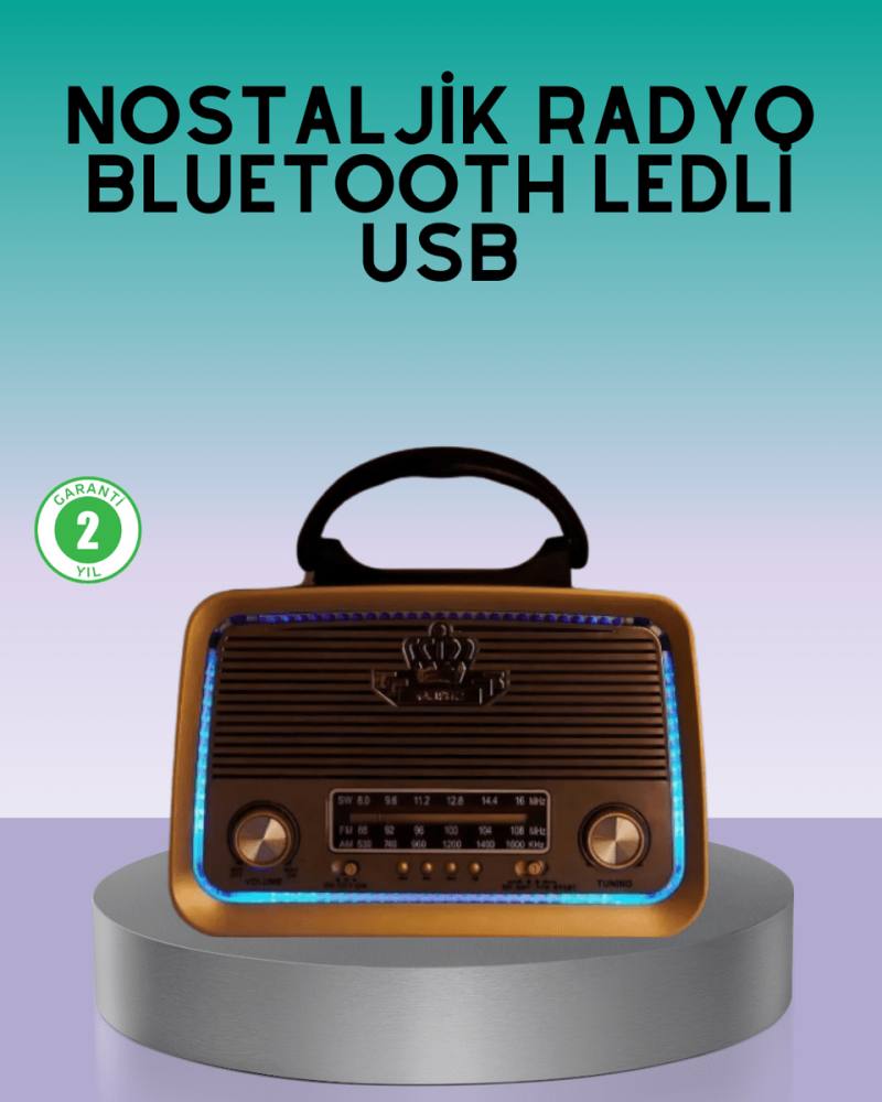 Bluetooth Özellikli Nostalji Radyo 3 Bant AM SW