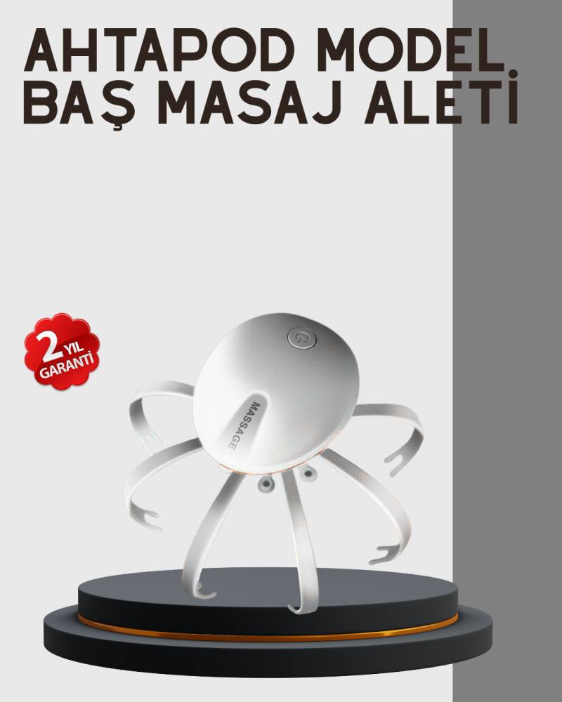 Kafa Derisi Masaj Aleti USB-C Şarjlı Rahatlatıcı ve Canlandırıcı Masaj
