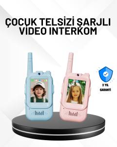 3–12 Yaş Çocuklara Uygun Görüntülü Walkie Talkie Seti