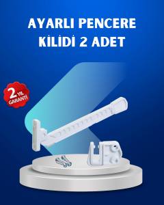 Pencere Güvenlik Kilidi Açılma Sınırlayıcı Aparat 2 Adet