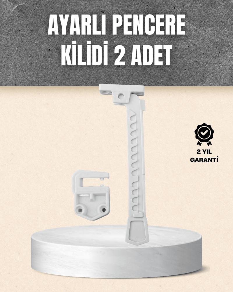 Kolay Montajlı Pencere Açılma Sınırlayıcı 2’li Set