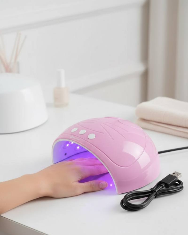 Ultraviyole Işıklı 15 Ledli 45W Oje Kurutucu Makine Pembe