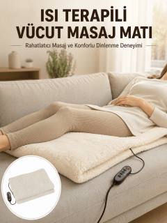 Vücut Masaj Matı Isı Terapili ve Çok Bölgeli Masaj Yeni Nesil