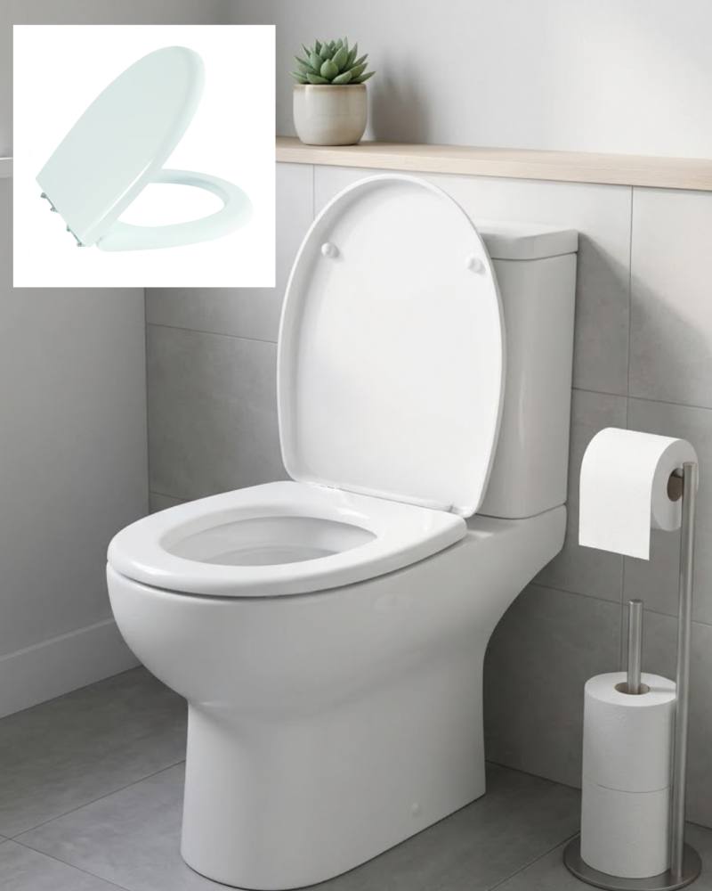 Standart Klozet Kapağı Kolay Montaj Dayanıklı Plastik Universal Uyumlu Tasarım