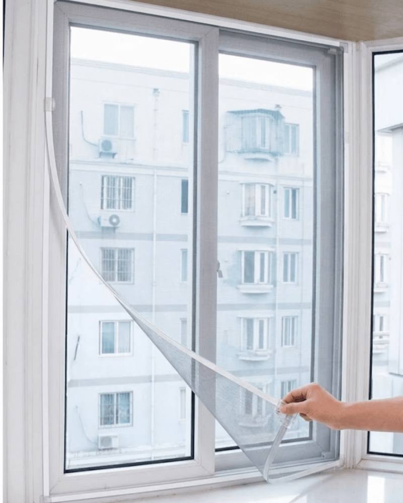 Pencere Sineklik Tülü 100x150 CM Çift Taraflı Bant Hediyeli Kesilebilir Tül Sineklik Seti