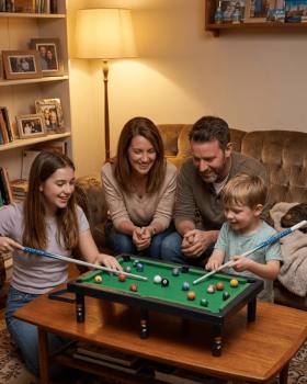 Çocuklar İçin Bilardo Seti Masaüstü Snooker ve Pool Oyuncak