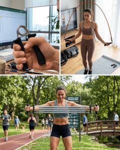 Ev Fitness Seti Kardiyo ve Kas Geliştirme Egzersiz Seti