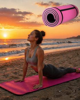 10MM Yoga Matı Pembe