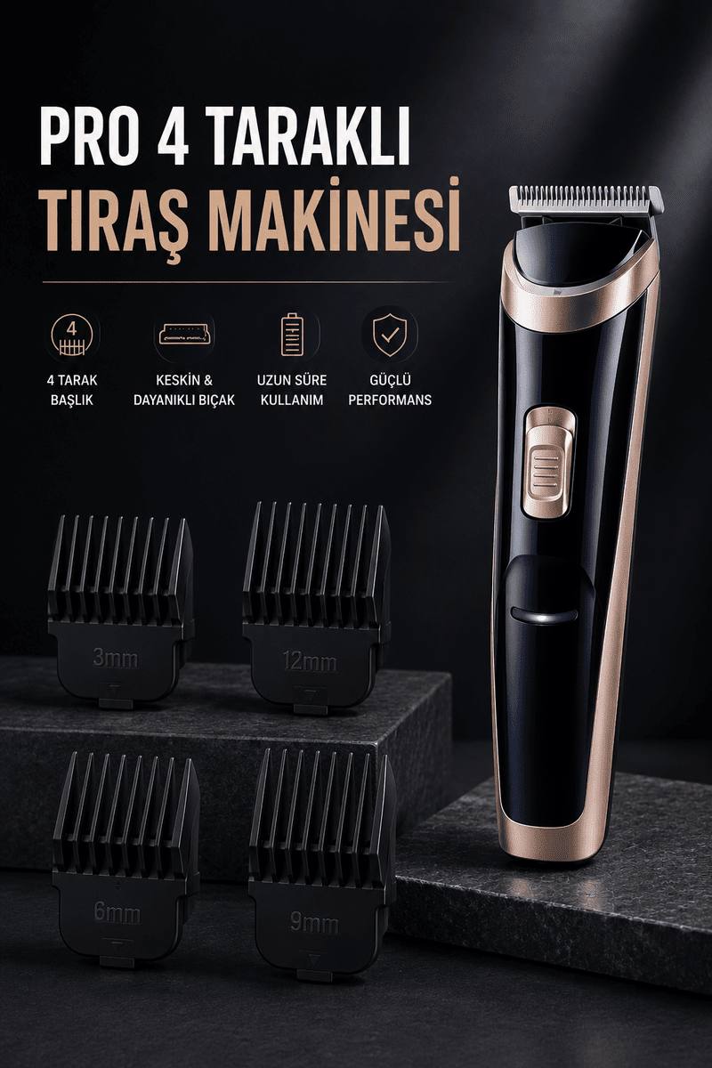 Paslanmaz Çelik Bıçaklı Hassas Çelik Bıçaklı Tıraş Makinesi