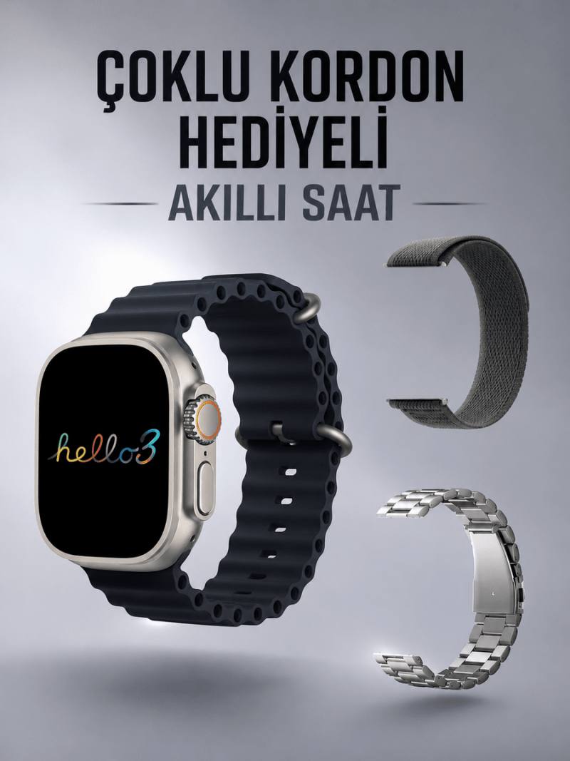 Akıllı Saat Yeni Nesil Bluetooth Bağlantılı Uyku Sağlık Takibi GPS Ve NFC Uyumlu