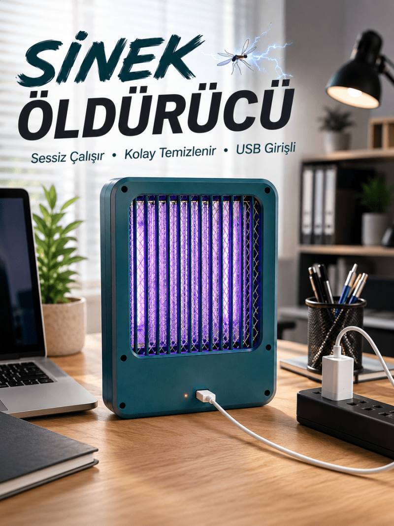 USB Girişli Uçan Böcek ve Sinek Yakalama Cihazı