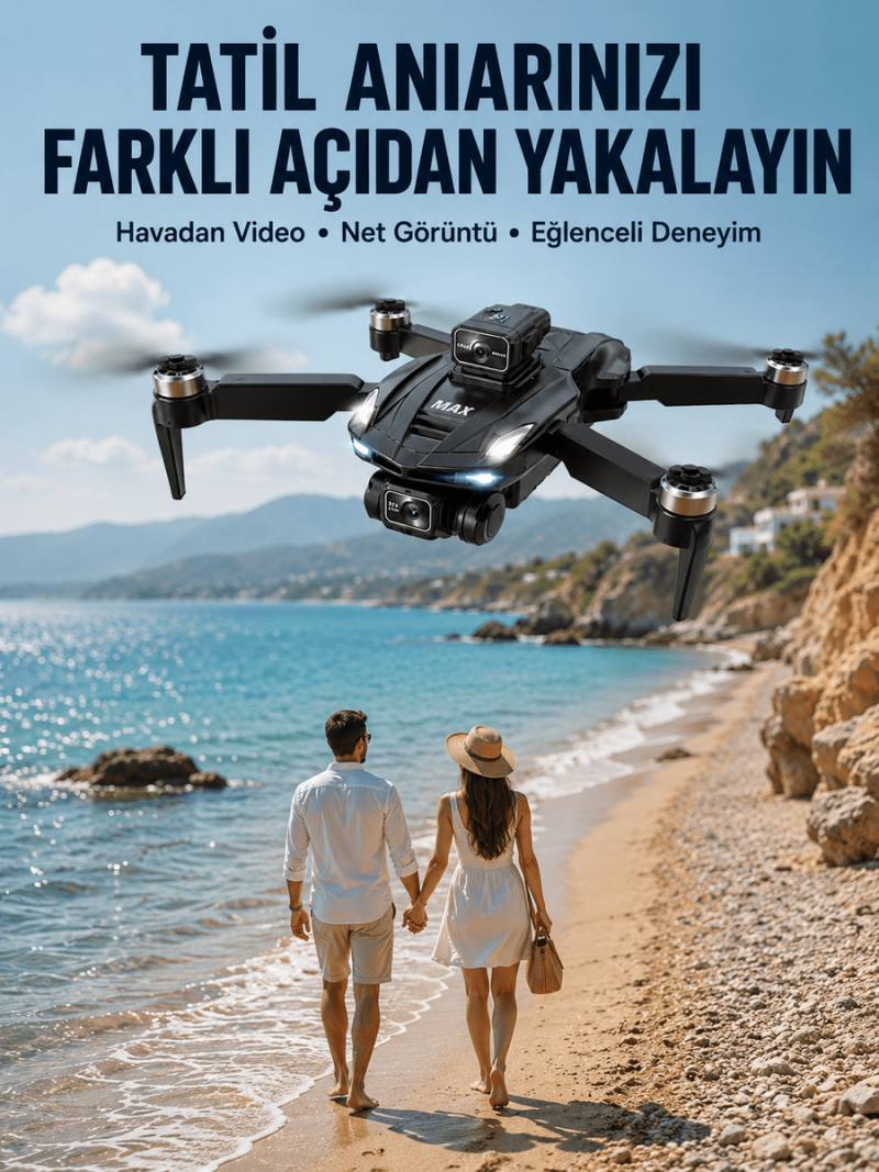 Taşınabilir Katlanabilir Drone ile Açık Alanlarda Keyifli Uçuş Deneyimi