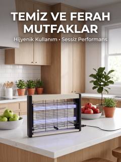 Çift UV Işıklı Elektrikli Sinek Öldürücü