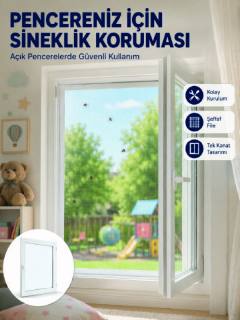 Sinek ve Uçan Böceklere Karşı Koruyucu Pencere Sineklik Filesi