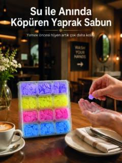 24 Adet Taşınabilir Yaprak Sabun Kutusu