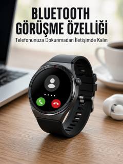 Akıllı Saat Nabız Sensörlü Bildirim Görebilen Spor Modları GPS Takibi Yeni Nesil