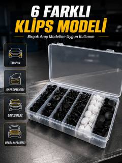 Otomotiv Plastik Klips Seti | Kaporta, Çamurluk, Davlumbaz ve İç Trim Klipsleri
