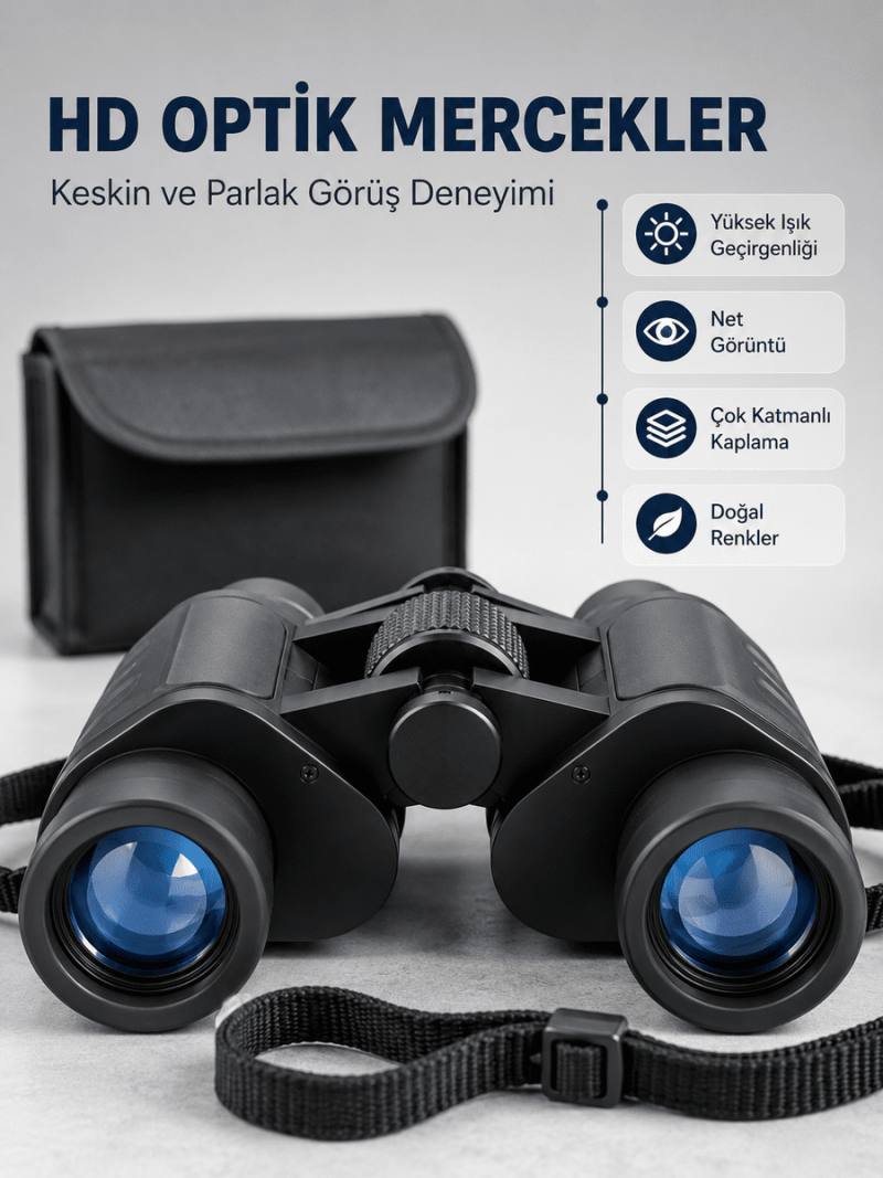 Profesyonel El Dürbünü 20x Yakınlaştırma Doğa Gözlem ve Seyahat İçin İdeal