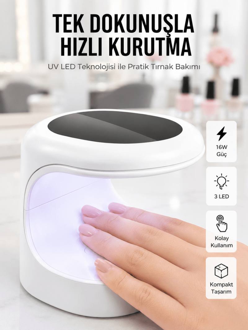 Protez Tırnak Kurutma