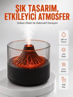 Su Hazneli LED Işıklı Aromaterapi Difüzörü