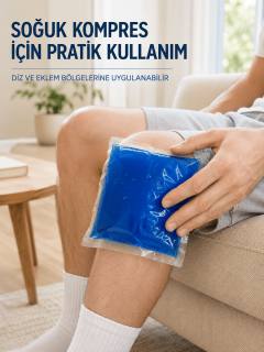 Mavi Termojel Kompres Paketi Sıcak Soğuk Kullanımlı Pratik Jel Kompres