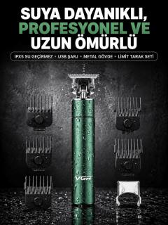 4 Limit Taraklı IPX5 Su Geçirmez Saç Kesme Makinesi