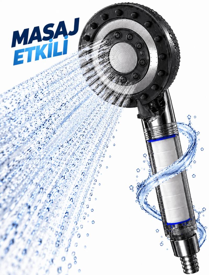 Filtreli Duş Başlığı Masaj Etkili
