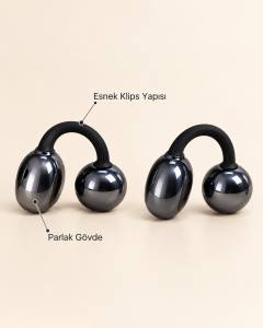 Kulağa Takılan Klipsli Kulaklık Sesli Asistan Destekli 2500 Saat Bekleme Süreli