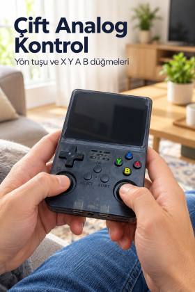 Dört Arka Kontrol Tuşlu El Oyun Konsolu