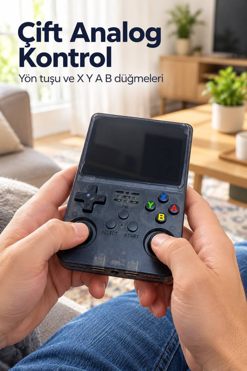Dört Arka Kontrol Tuşlu El Oyun Konsolu