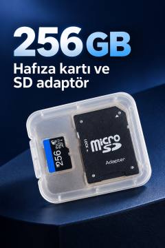 256 GB Micro SD Hafıza Kartı ve SD Adaptör