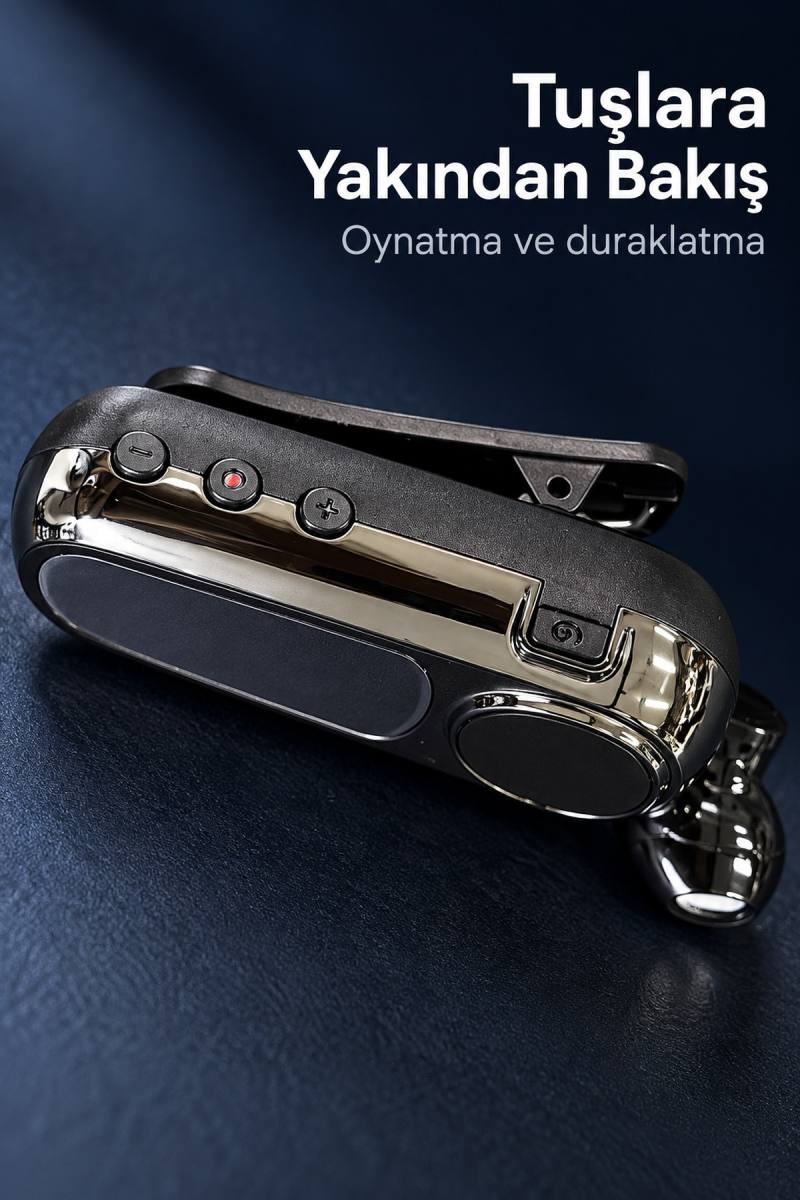 Sesli Bildirim Destekli Makaralı Bluetooth Kulaklık
