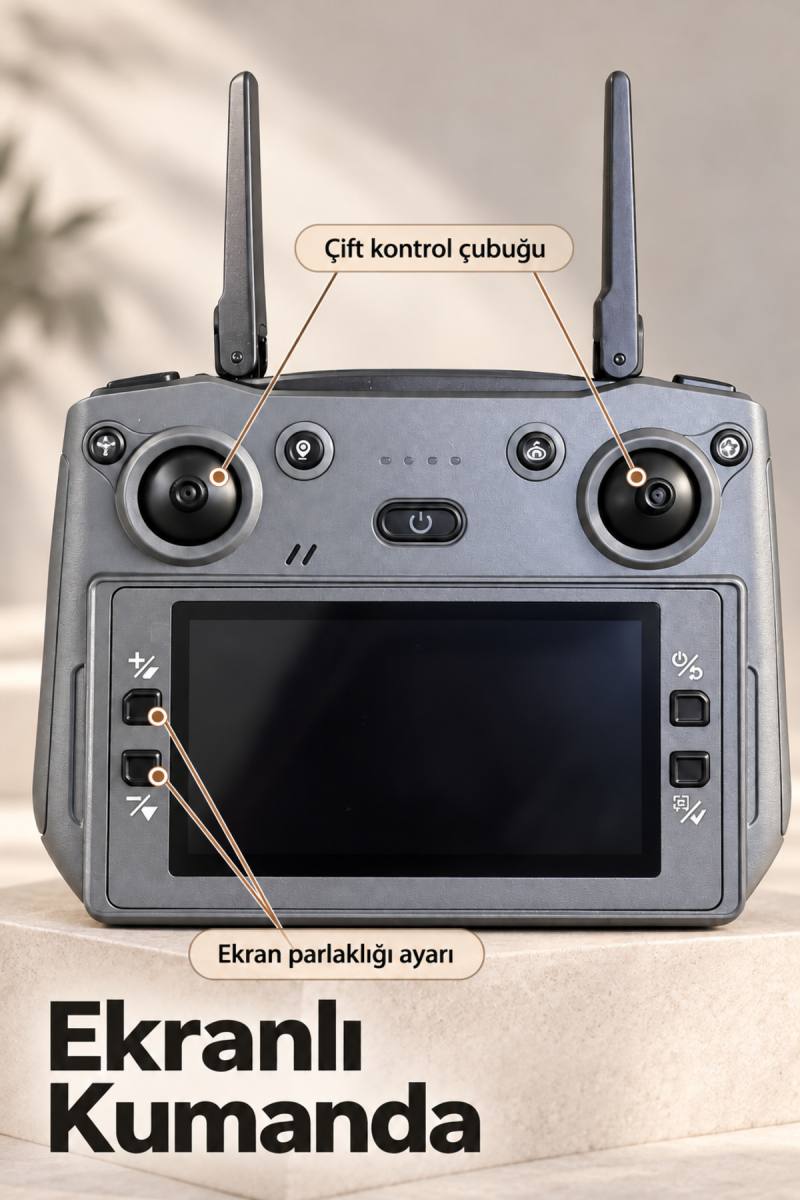 Taşıma Çantalı GPS Drone ve Ekranlı Kumanda
