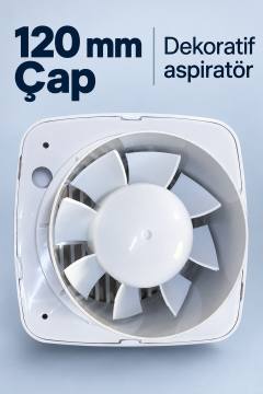 Beyaz Dekoratif Aspiratör 16 W 180 m³/h