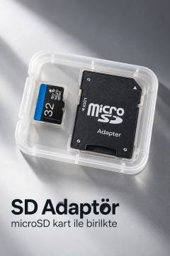 32 GB MicroSD Bellek Kartı ve SD Adaptör Seti