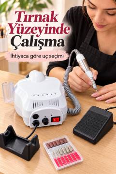 Elektrikli Tırnak Törpüsü El ve Ayak Kumandalı Set