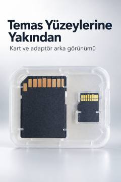 MicroSD Hafıza Kartı 16 GB Adaptörlü Set