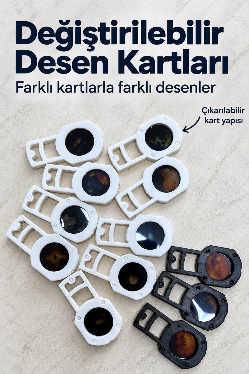 USB Projeksiyon Lambası Değiştirilebilir Desen Kartlı Roket Tasarımlı (Kopya)