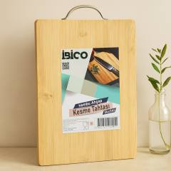 Bambu Kesme Panosu 24x34x1.7 cm - Metal Kulplu