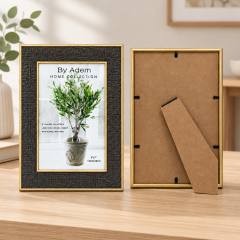 5x7 Kabartmalı Gold Çerçeve