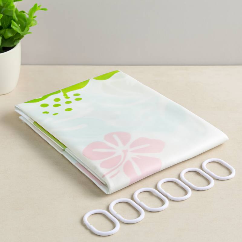 PVC Banyo Duş Perdesi Çift Kanat