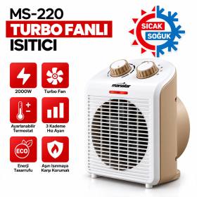 Turbo Fanlı Elektrikli Sıcak ve Soğuk Isıtıcı - 3 Kademe