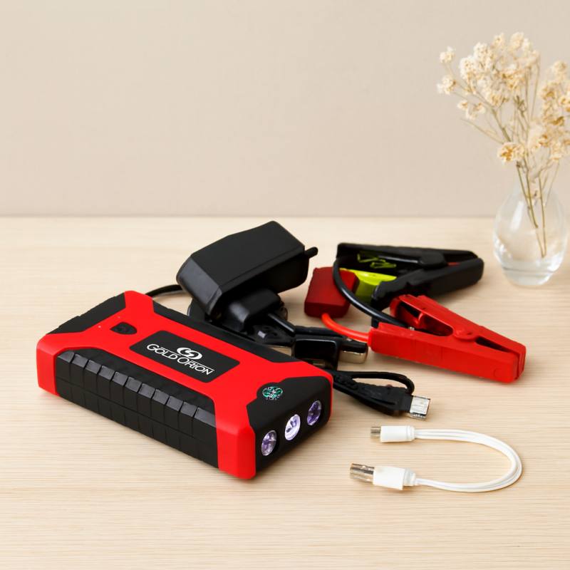 Araç Takviye Powerbank 4 USB Taşınabilir Fener COB Pusula 98.000 mAh