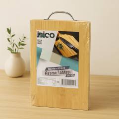 Bambu Kesme Tahtası 20x30x1.7 cm - Metal Kulplu
