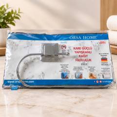 Yapışkanlı metal oval açıklıklı kağıt havluluk askısı
