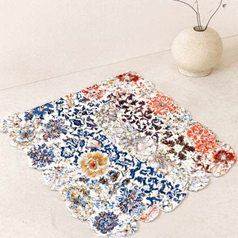 Dikdörtgen Kaydırmaz Su Emici Banyo Paspası 70x34 cm